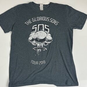 Gildan Dark Heather Gray The Glorious Sons 2018 Tour Tee - Size Small